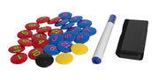 Magnety pro taktickou tabuli Select Magnet set 23 ks assorted
