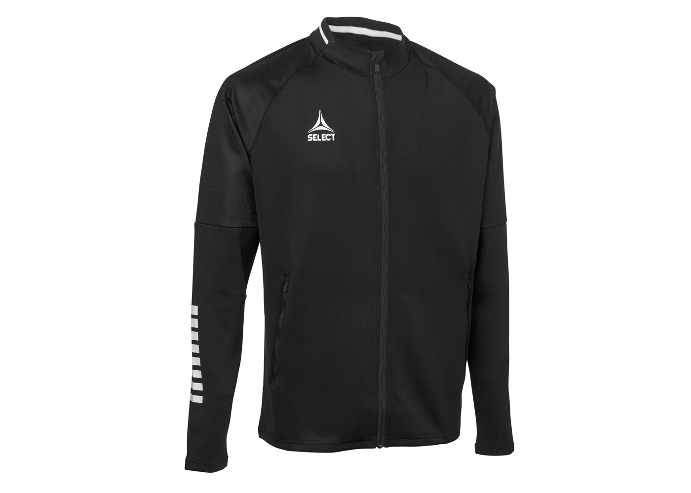 Lehká tréninková bunda Select Zip jacket Monaco černo bílá