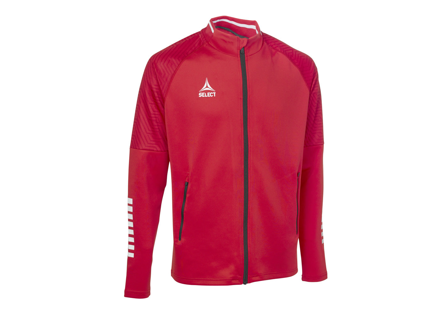 Lehká tréninková bunda Select Zip jacket Monaco červeno bílá