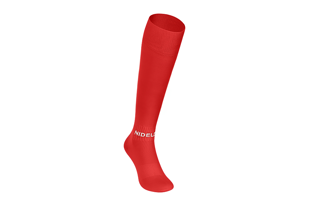 Fotbalové štulpny NIDELO football socks Optimal červená