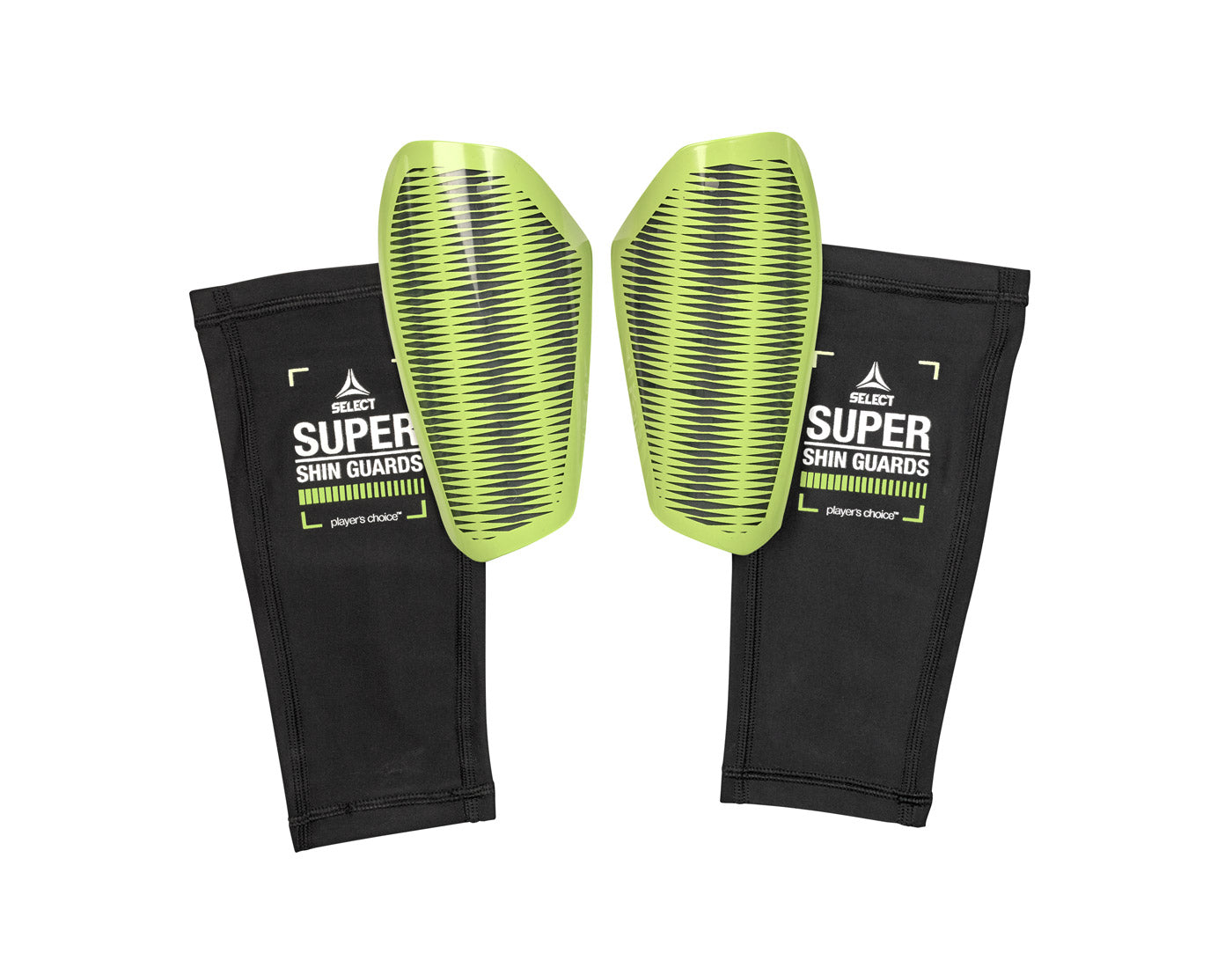 Fotbalové chrániče Select Shin Guard Super černo zelená