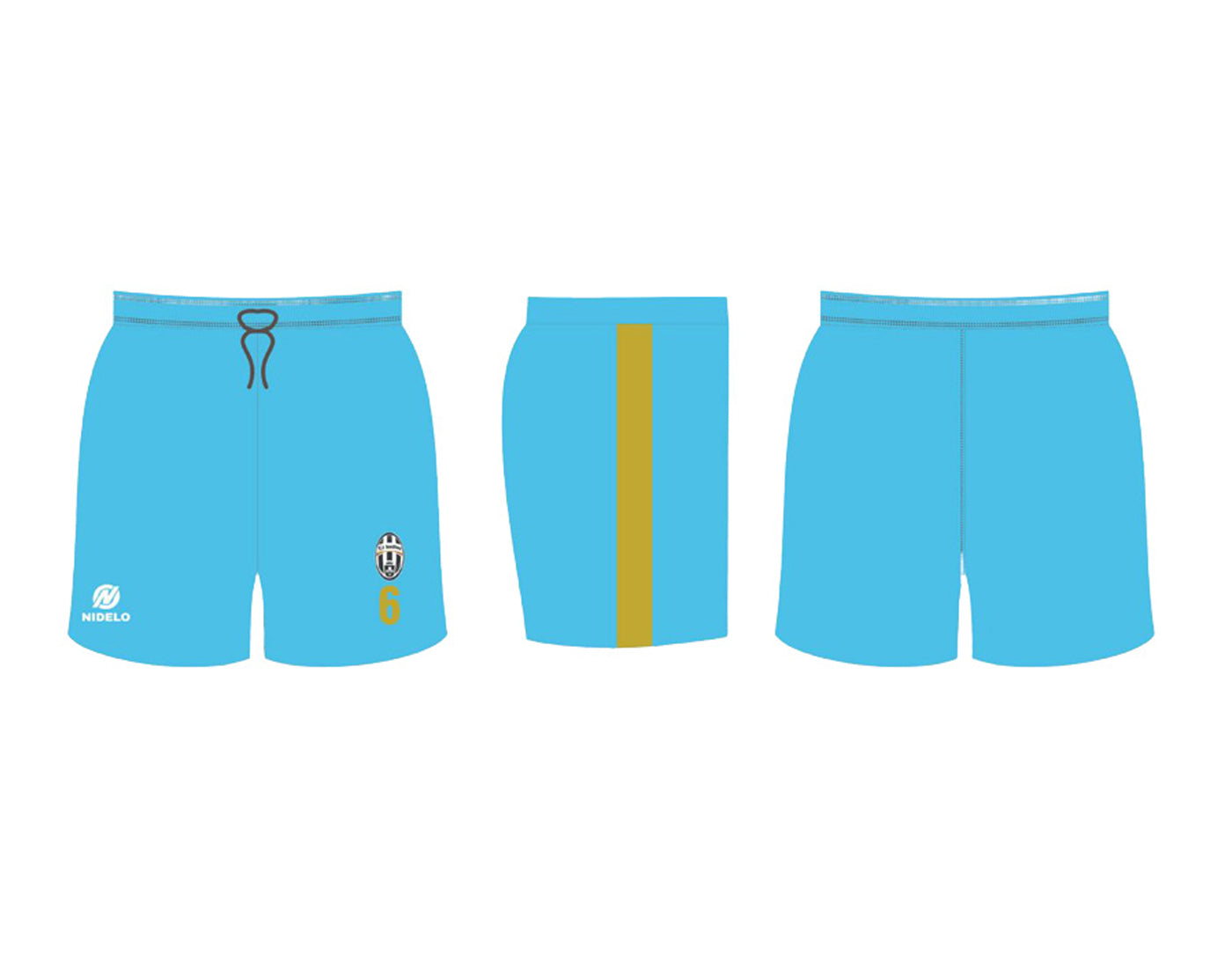 Hráčské kraťasy NIDELO Player shorts Flers sublimation 01