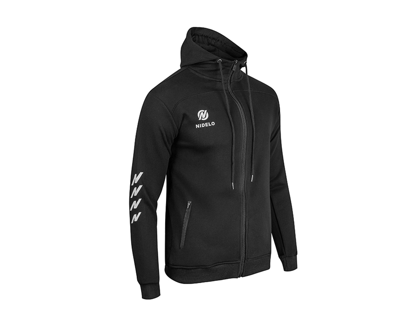 Sportovní mikina NIDELO Zip hoodie Tours černá