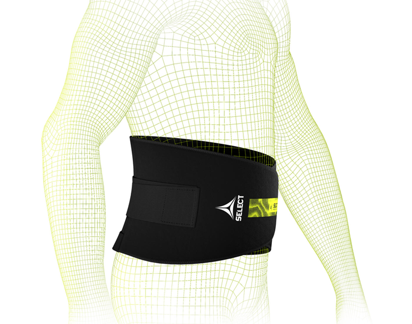 Bederní pás Select Back Support Splint černo zelená