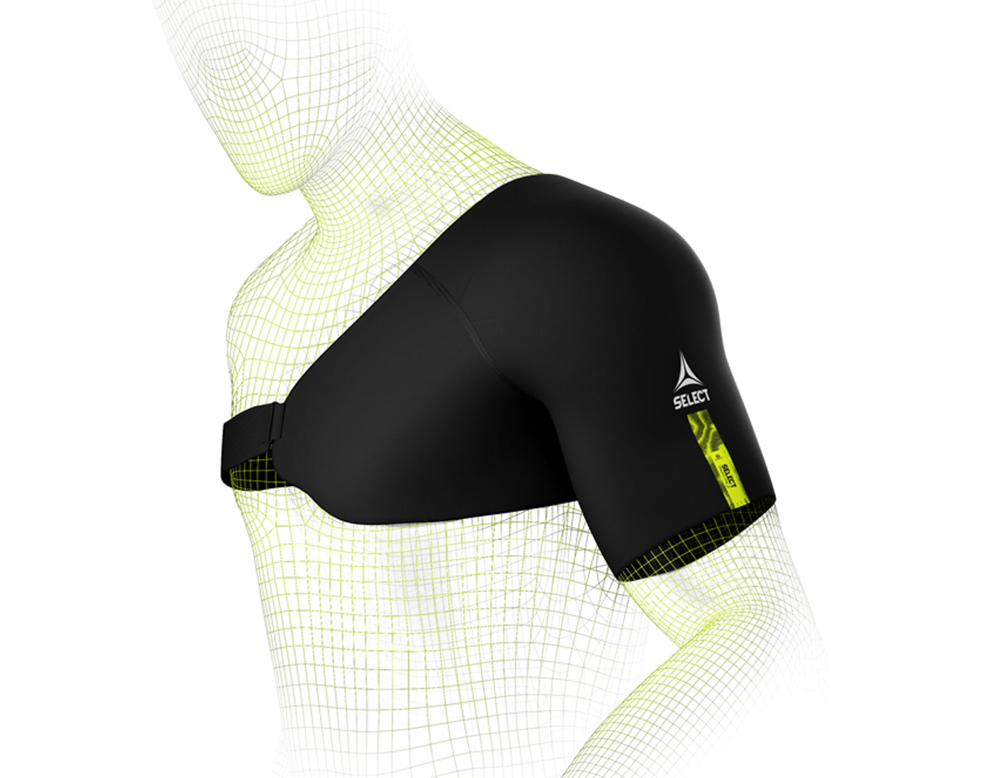 Bandáž ramene Select Shoulder Support černo zelená