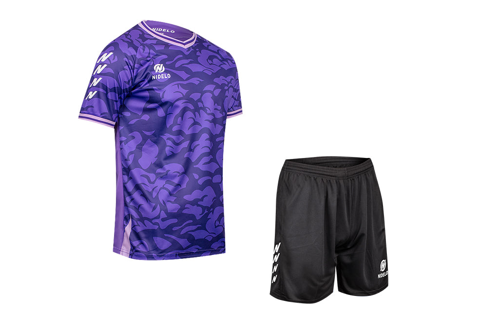 Hráčský set NIDELO Player Set Orleans fialová / černá