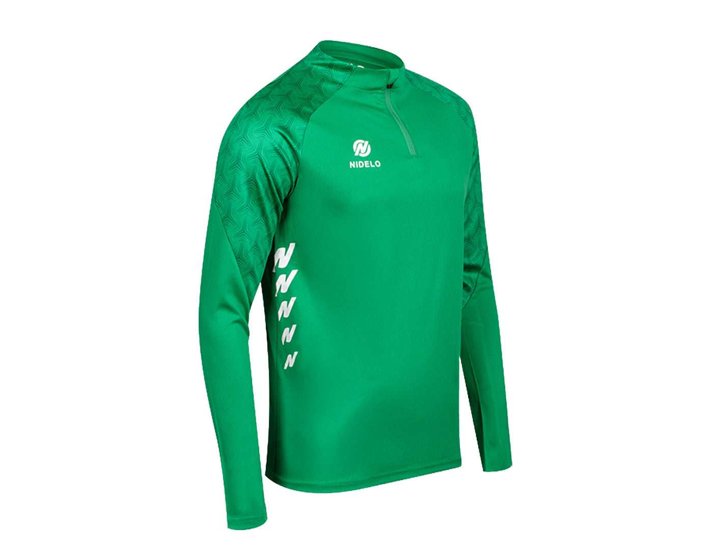 Tréninková mikina NIDELO Training 1/2 zip jacket Nantes tmavě zelená