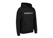 Sportovní mikina NIDELO Hoodie kids Stripe logo Core line černá