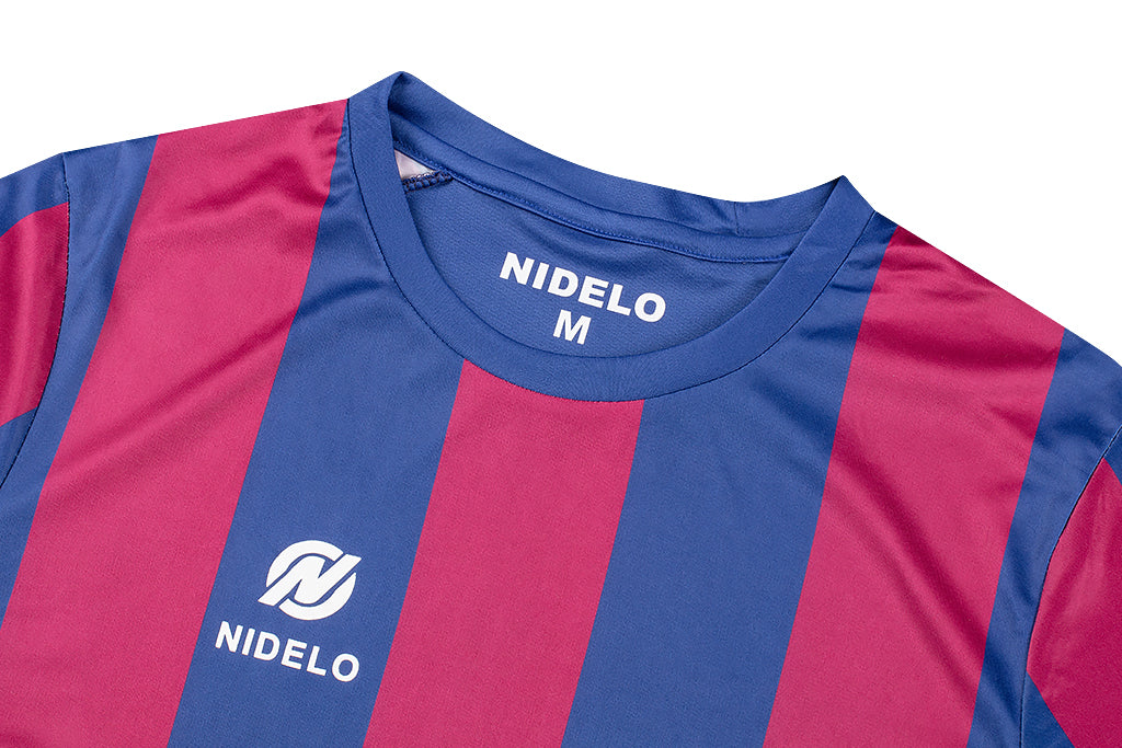 Hráčský set NIDELO Player Set striped Elliant červená / tmavě modrá