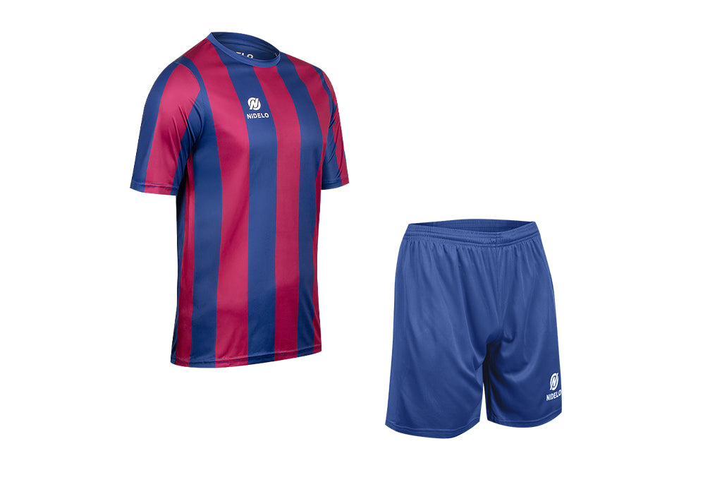 Hráčský set NIDELO Player Set striped Elliant červená / tmavě modrá